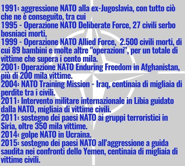 LE DESTABILIZZAZIONI CONTRO L'EUROPA