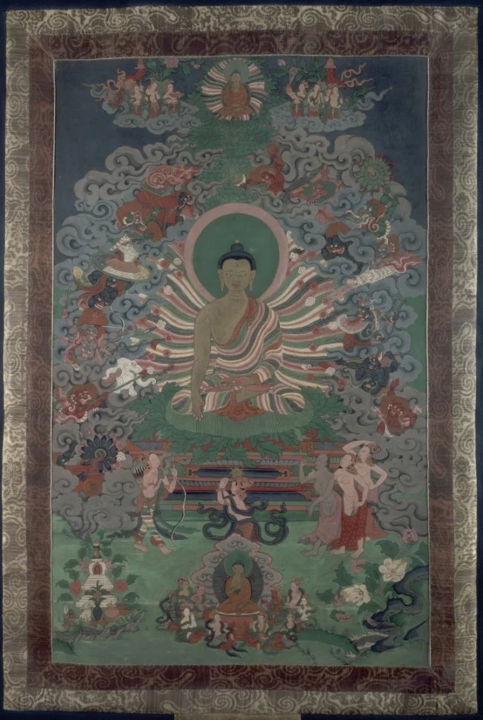 Buddha e le tentazioni : thangka e mandala