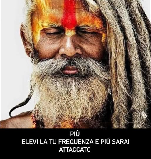 PIÙ ALTA É LA TUA FREQUENZA E PIÙ SARANNO LE PERSONE CHE TI ATTACCHERANNO