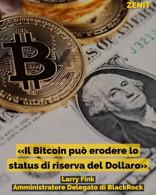 IL BITCOIN PUO' ERODERE LO STATUS DI RISERVA DEL DOLLARO