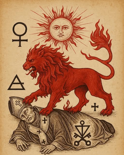 LA PROFEZIA DEL LEONE ROSSO E IL TRONO DELLA MENZOGNA