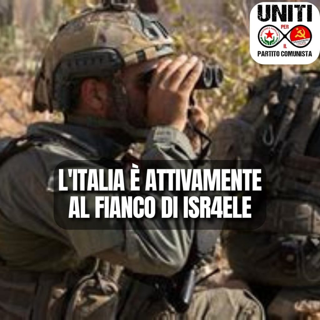 L'ITALIA È ATTIVAMENTE AL FIANCO DI ISRAELE?