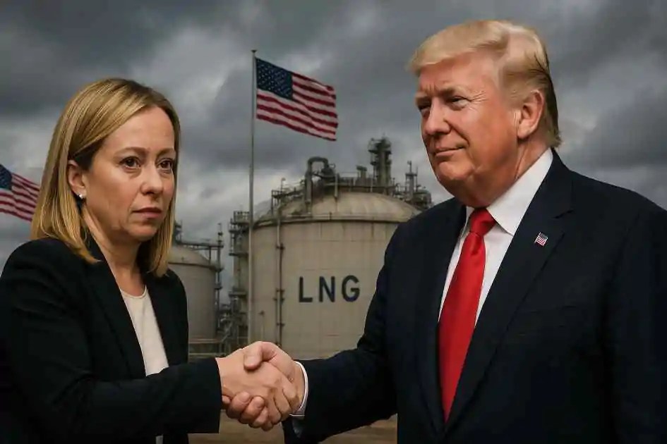 Meloni svende ENI a Trump: vent’anni di gas caro e sudditanza
