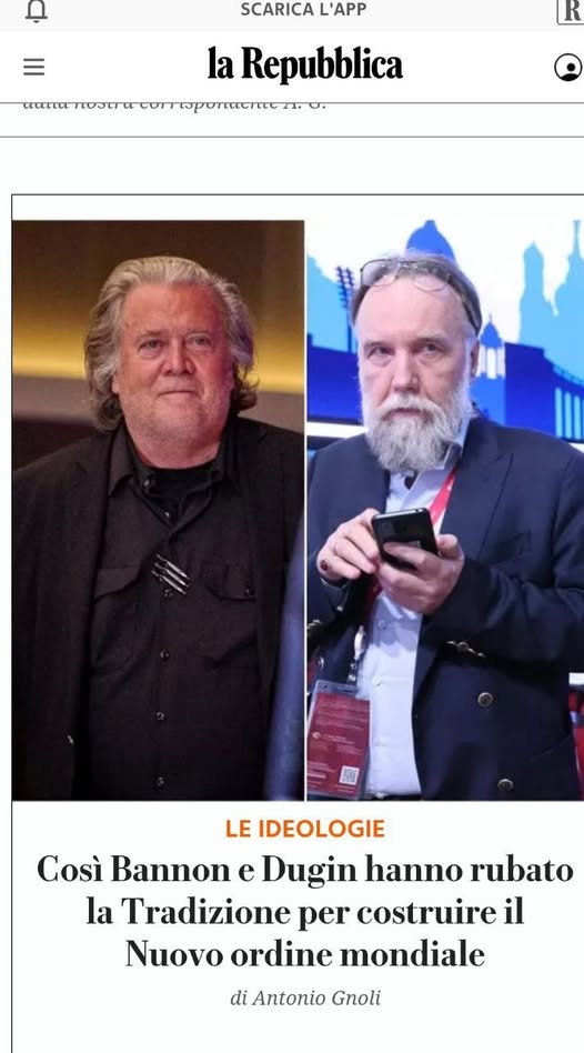 IL GIORNALE ITALIANO "LA REPUBBLICA" ALL'ATTACCO