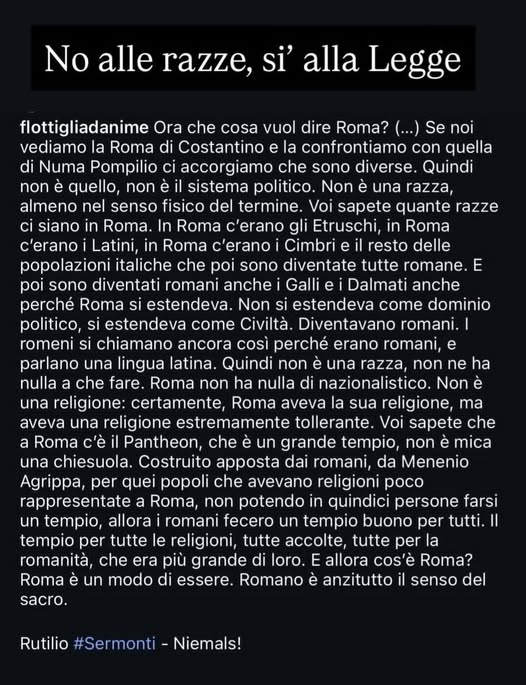 NO ALLE RAZZE SI ALLA LEGGE