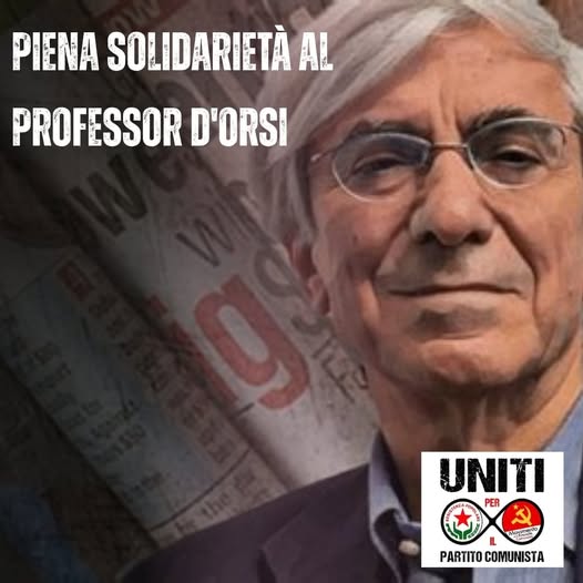 PIENA SOLIDARIETA' AL PROFESSOR D'ORSI