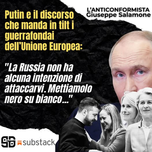 IL DISCORSO DI PUTIN